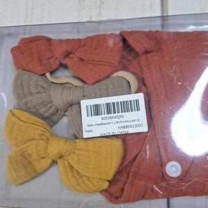 3 FOR 12 SALE Multicolored Baby Headbands Set